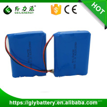 11.1 v / 12 v 2000 mah 18650 bateria de iões de lítio recarregável